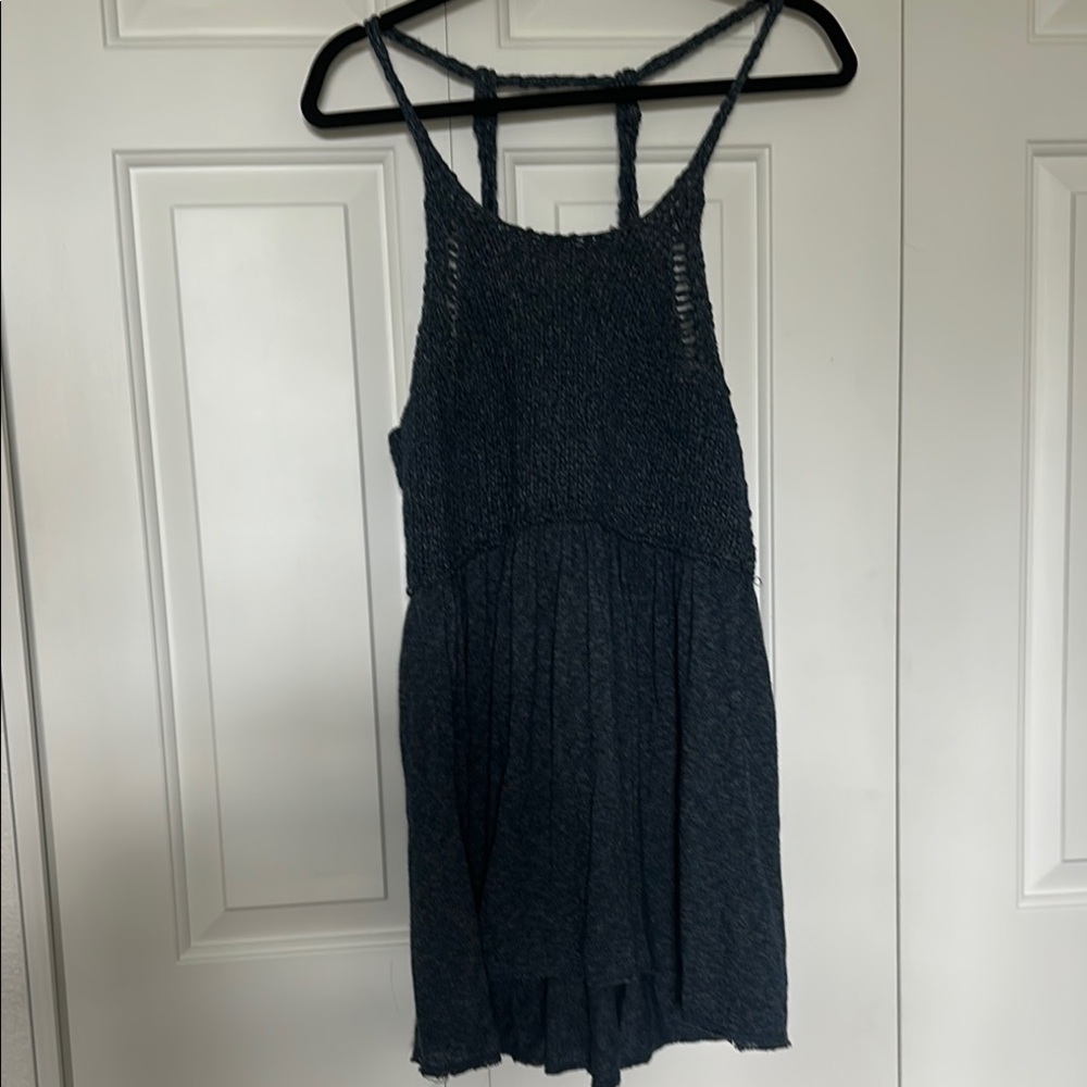 Free People cotton wool blend jumper dress